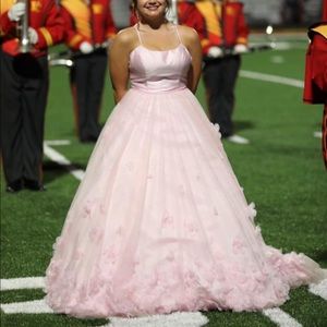 Pink Sherri Hill long formal Prom Dress/ Pageant